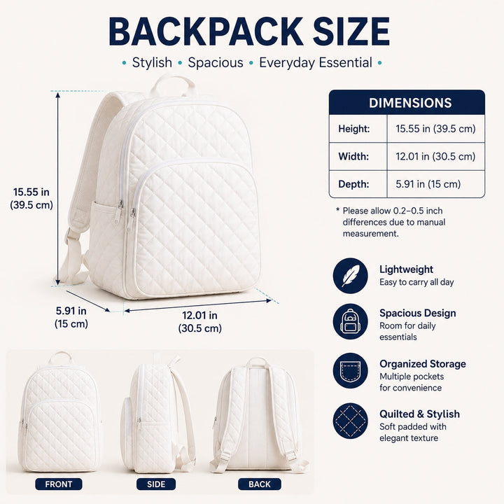 Camping Vibe Quilted Backpack TP01