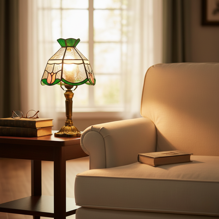 TULISSE | GLASS STAINED LAMP, HANDCRAFTED PRODUCT