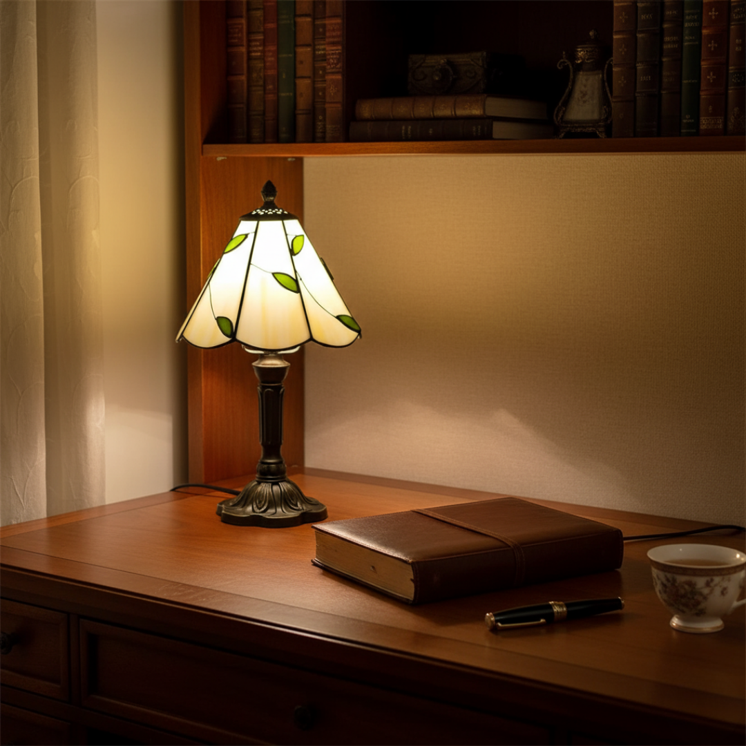 LEAFORA | RETRO GLASS LAMP IN LEAF SHAPE