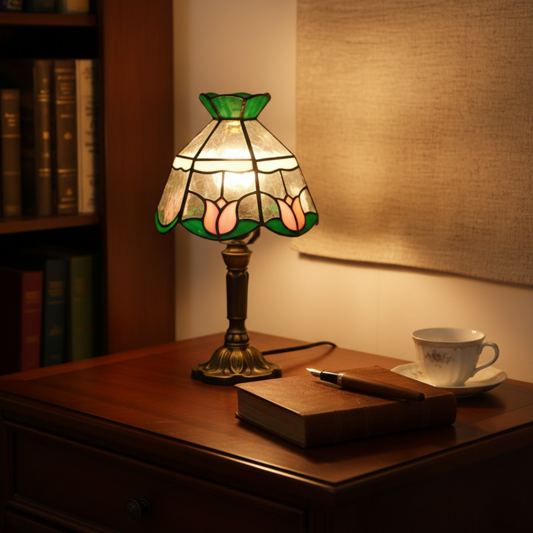 TULISSE | GLASS STAINED LAMP, HANDCRAFTED PRODUCT