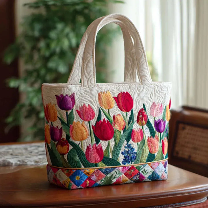 Matelassé Bag - Tulip Garden