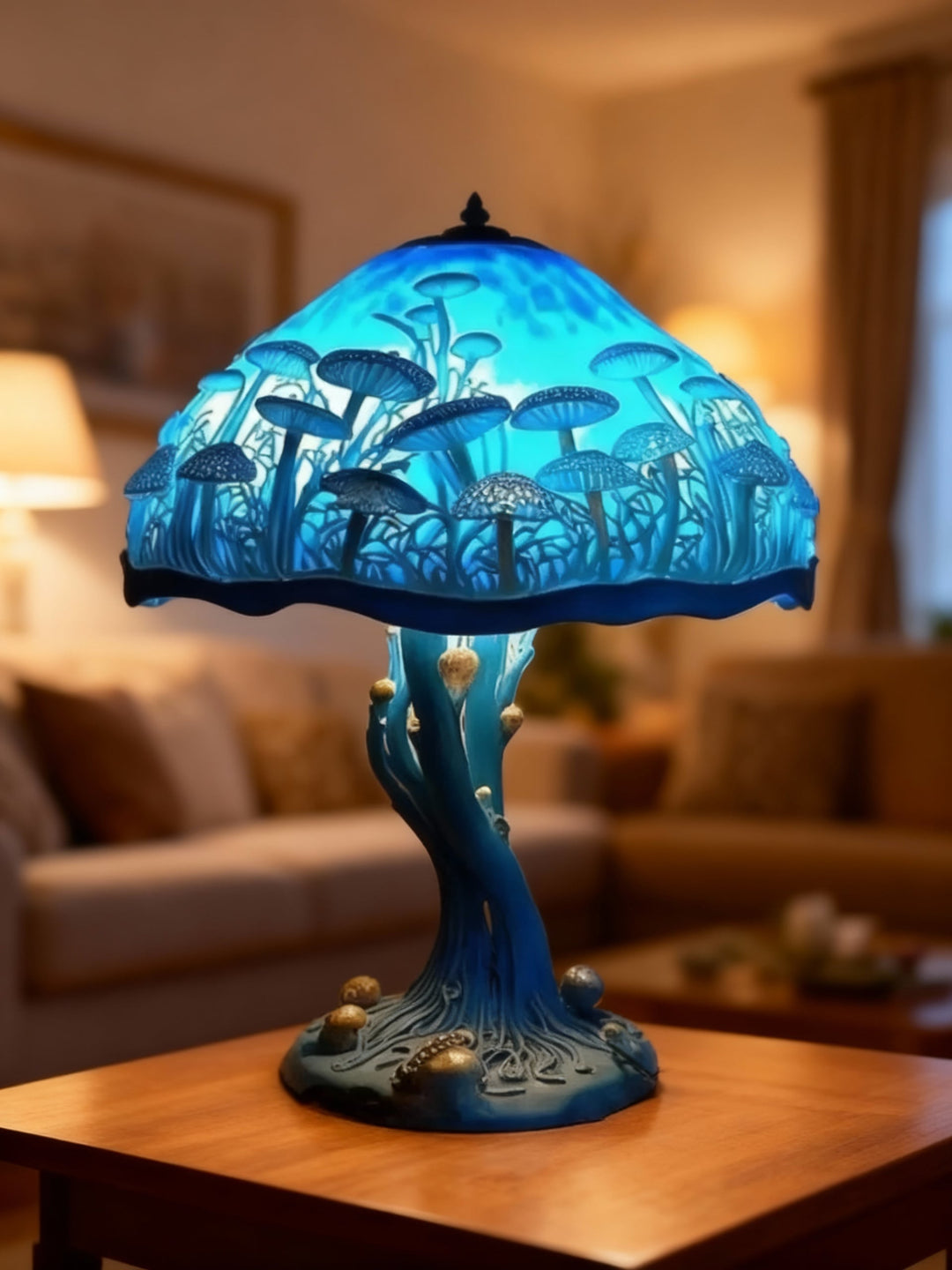 BLUEAURA | Blue Table Lamp with a Mystical Atmosphere