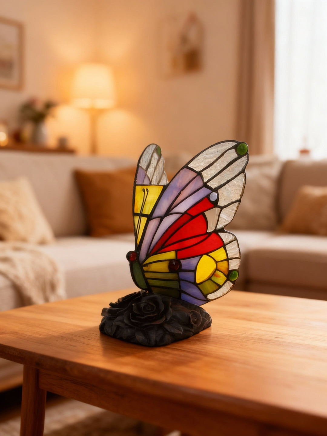 COLORFLY | Colorful Table Lamp with Butterfly Motif