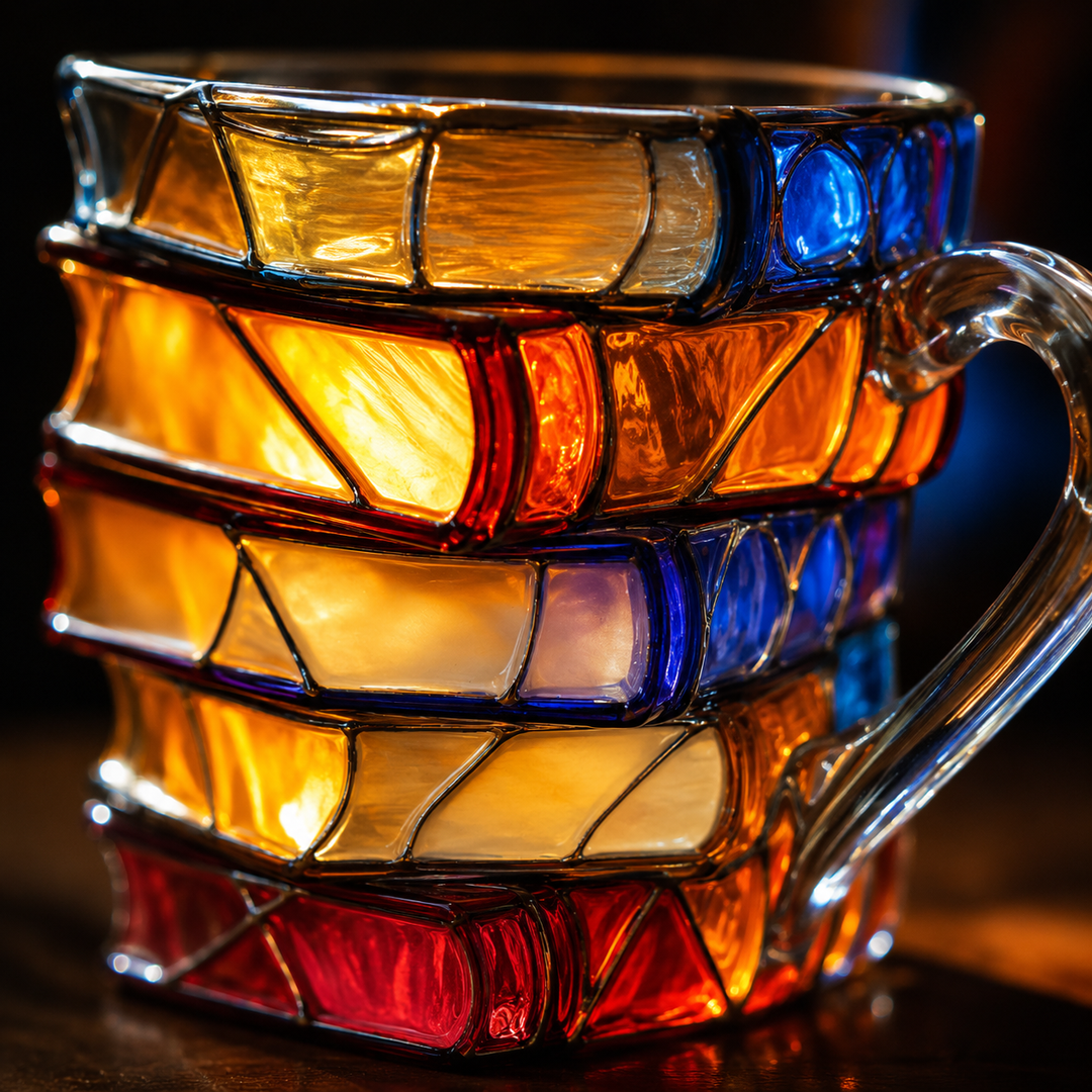 Handcrafted 3D Mug for Book Lovers