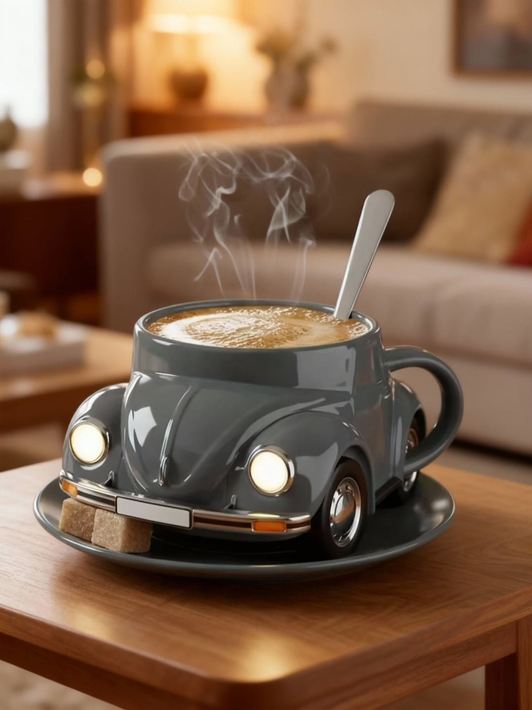 GREYBREW | Ceramic Mug Decorated with a Car Motif
