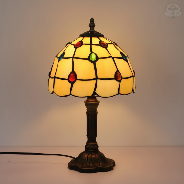 Zlaté diamanty | Stolní lampa ve stylu Tiffany