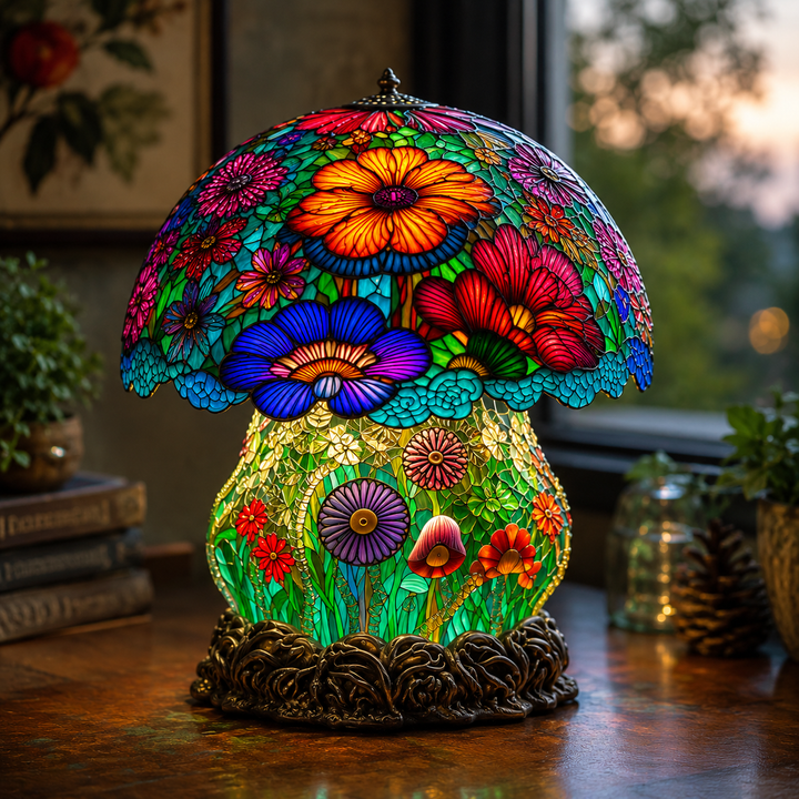 Brushed Mushroom Lamp