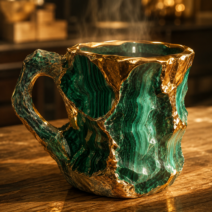 Designer Mug with Mineral Crystals