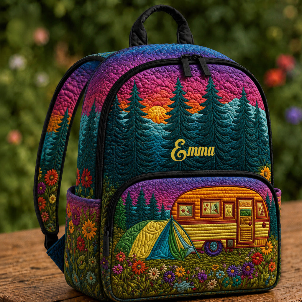 Camping Vibe Quilted Backpack TP01