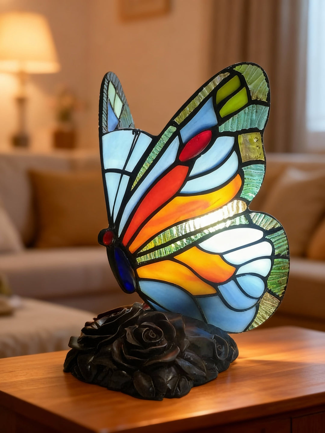 TIFFALIGHT | Stained Glass Butterfly Lamp
