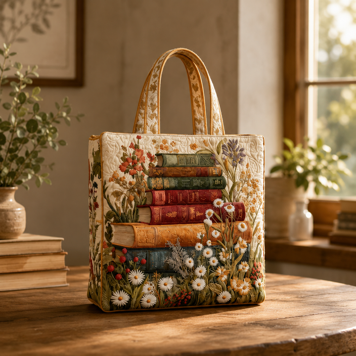 Floral Print Tote Bag