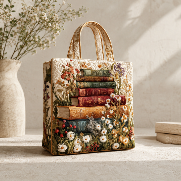 Floral Print Tote Bag