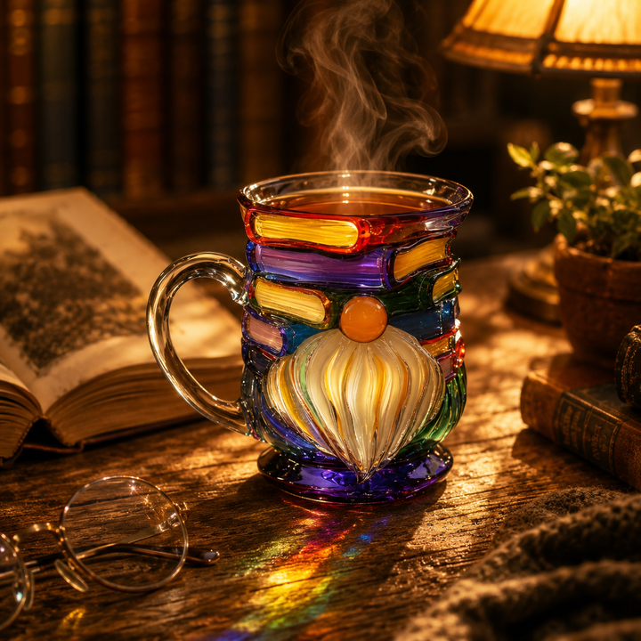 Handcrafted 3D Bookworm Mug
