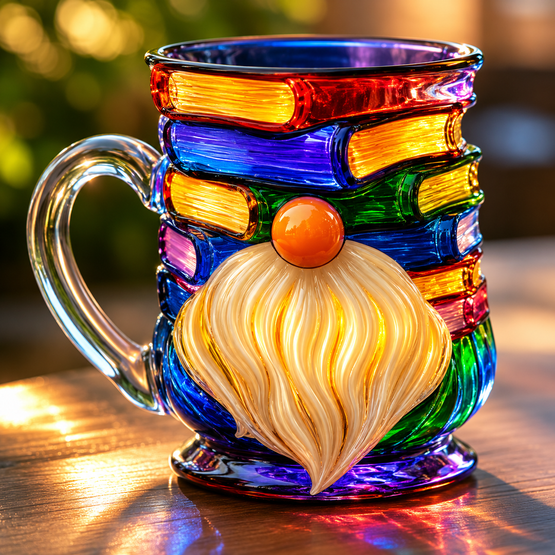 Handcrafted 3D Bookworm Mug