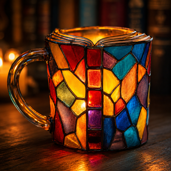 Handcrafted 3D Mug for Book Lovers