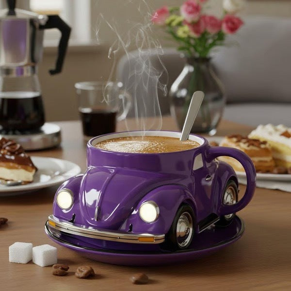 BEETLEBREW | Purple Mug with Car Design