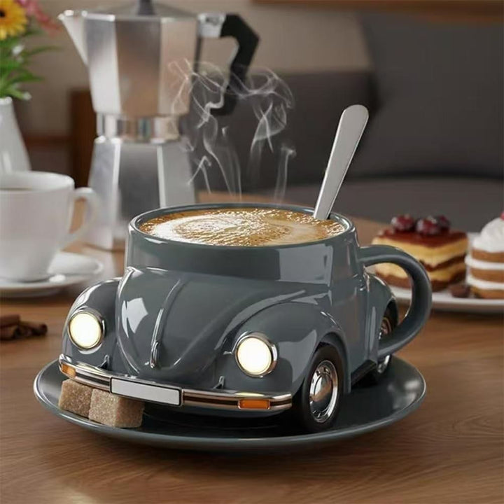 GREYBREW | Ceramic Mug Decorated with a Car Motif
