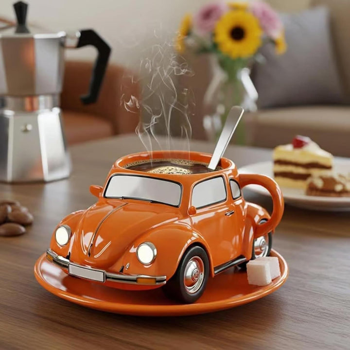 ORANGECUP | Retro car patterned mug