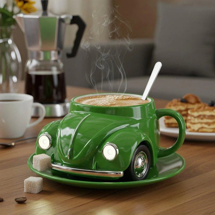 CARISTA | Classic Car Pattern Espresso Cup
