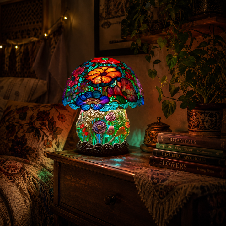 Brushed Mushroom Lamp