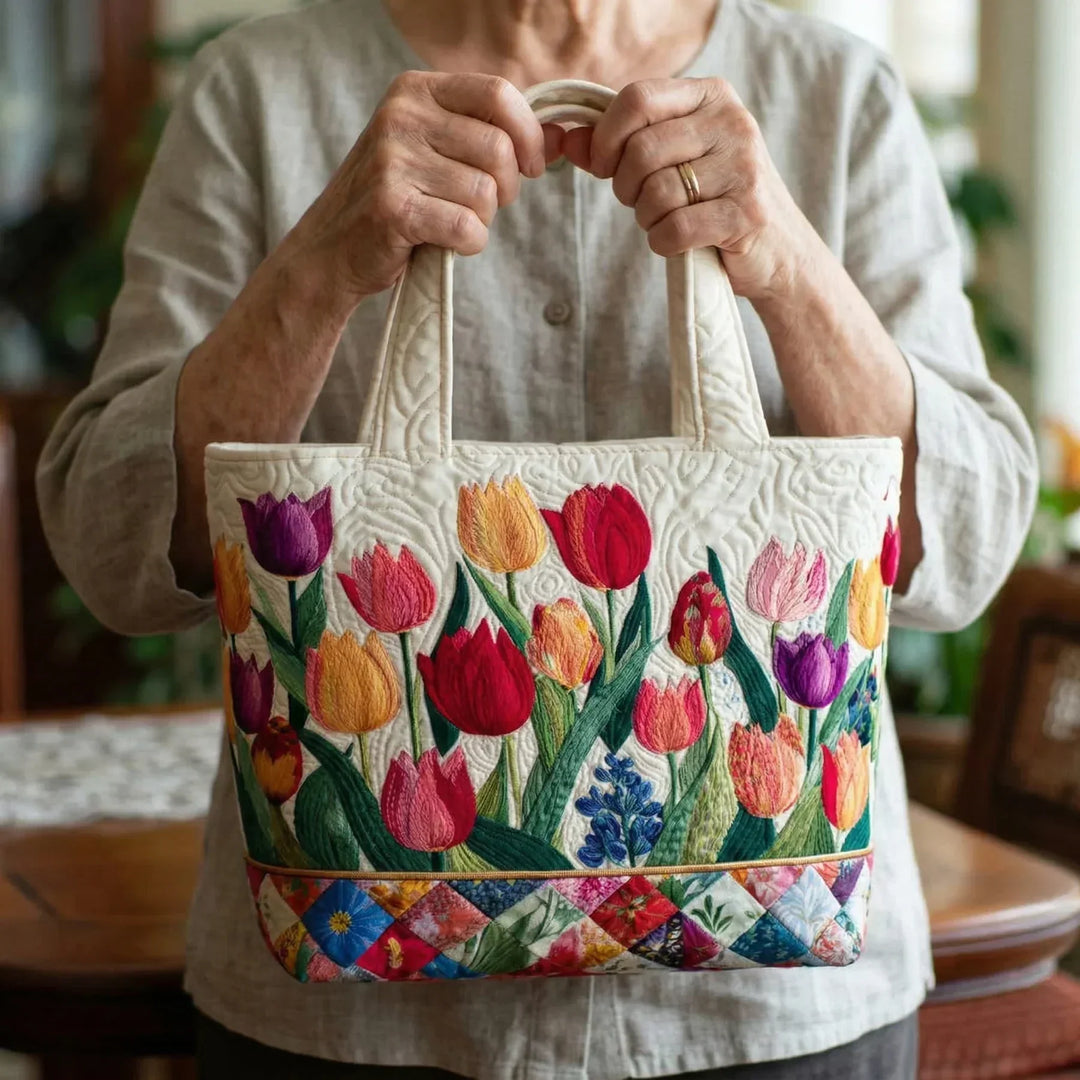 Matelassé Bag - Tulip Garden